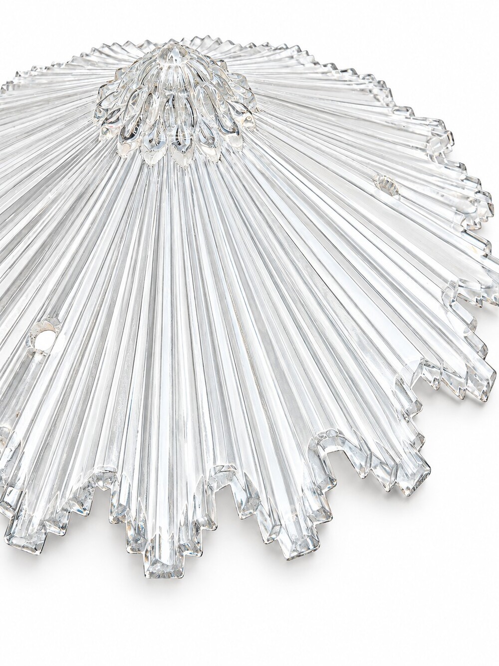 1930s Art Deco Star-Shaped Glass Ceiling Light Shade